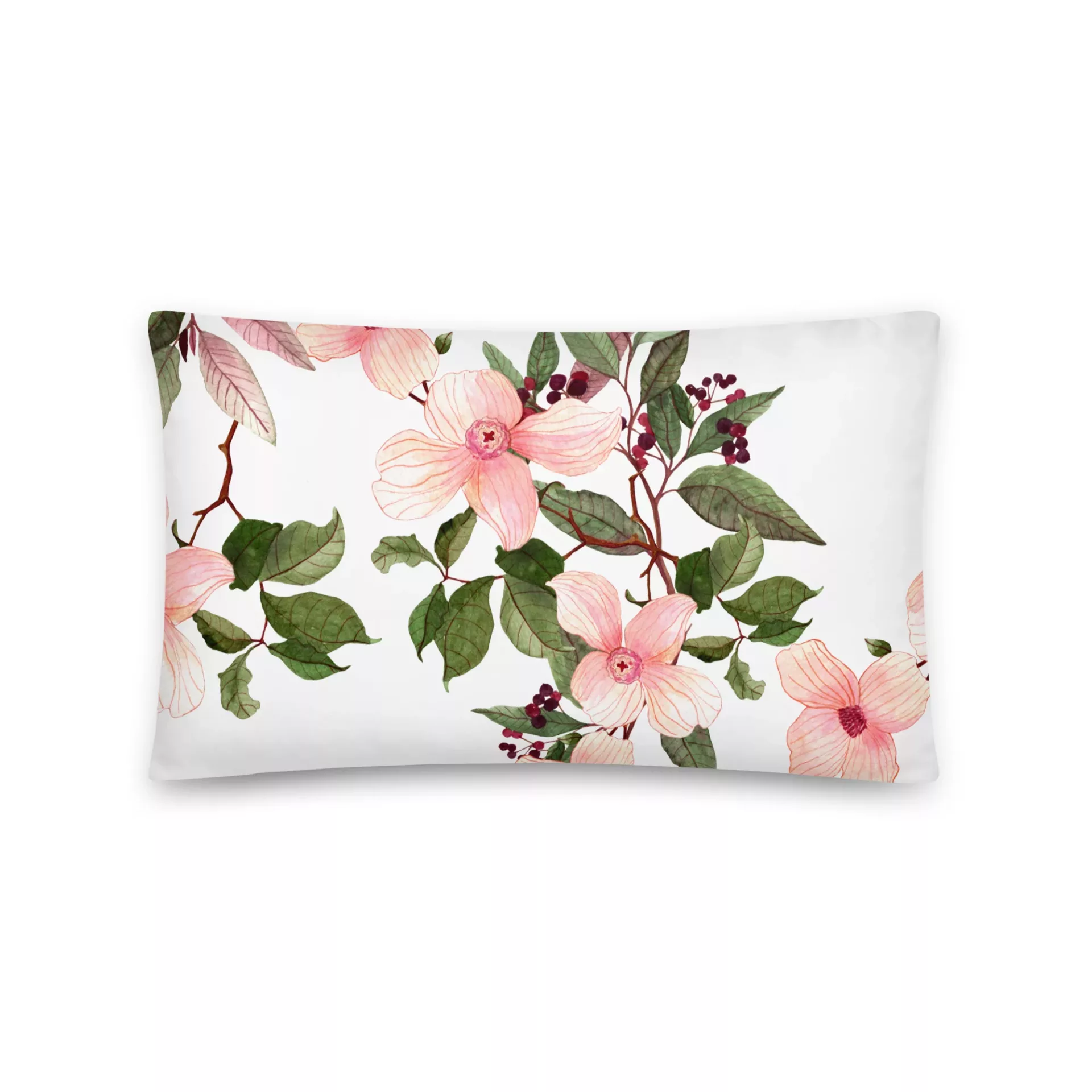 Pink Berry Bush Pillow - Image 4