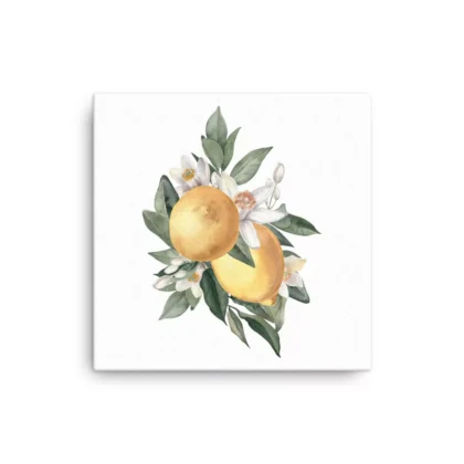 Two Lemon Blossoms Canvas Print Wall Art