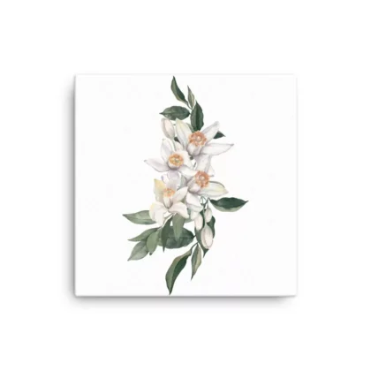 Lemon Flowers Canvas Print Wall Art