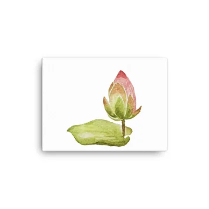 Lotus Bud Canvas Print Wall Art