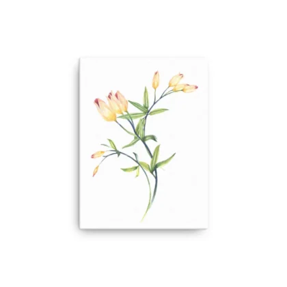 Golden Tulips Canvas Print Wall Art