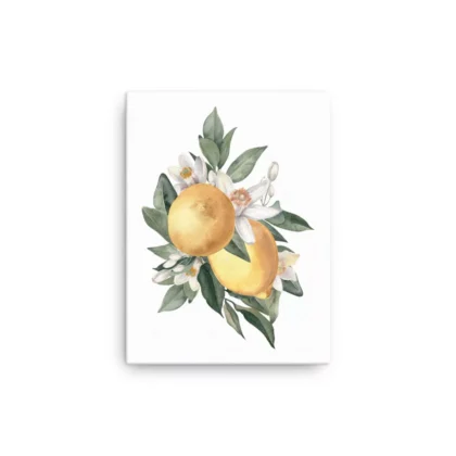 Two Lemon Blossoms Canvas Print Wall Art