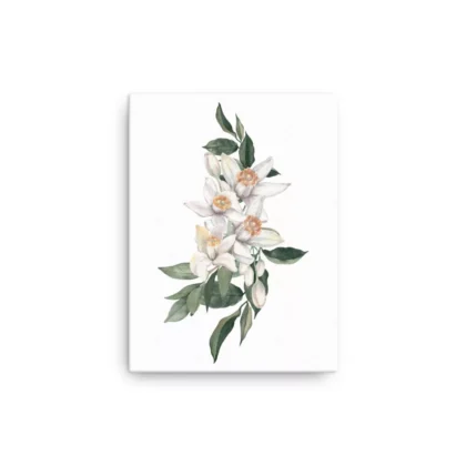 Lemon Flowers Canvas Print Wall Art