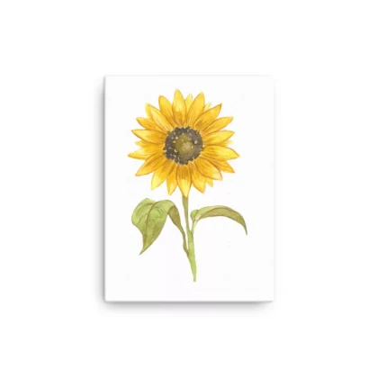 Sunflower Tall Canvas Print Wall Art