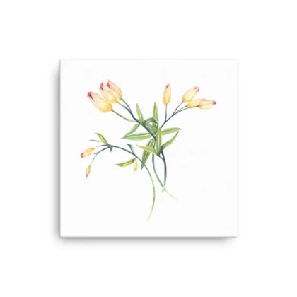 Golden Tulips Canvas Print Wall Art