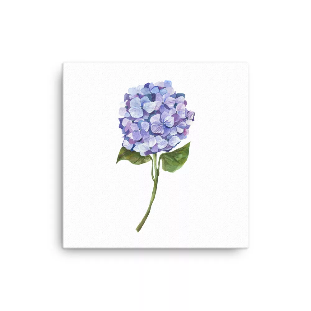 Lilac Hydrangea Canvas Print Wall Art - Image 4