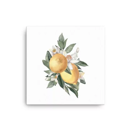 Two Lemon Blossoms Canvas Print Wall Art