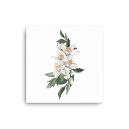 Lemon Flowers Canvas Print Wall Art