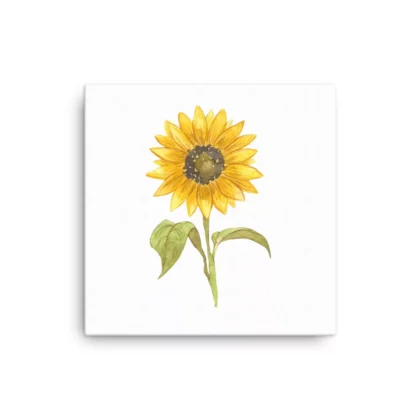 Sunflower Tall Canvas Print Wall Art