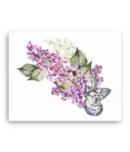 Purple Lilac Flowers Canvas Print Wall Art