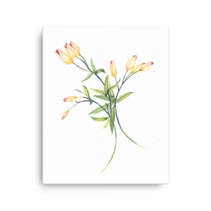 Golden Tulips Canvas Print Wall Art