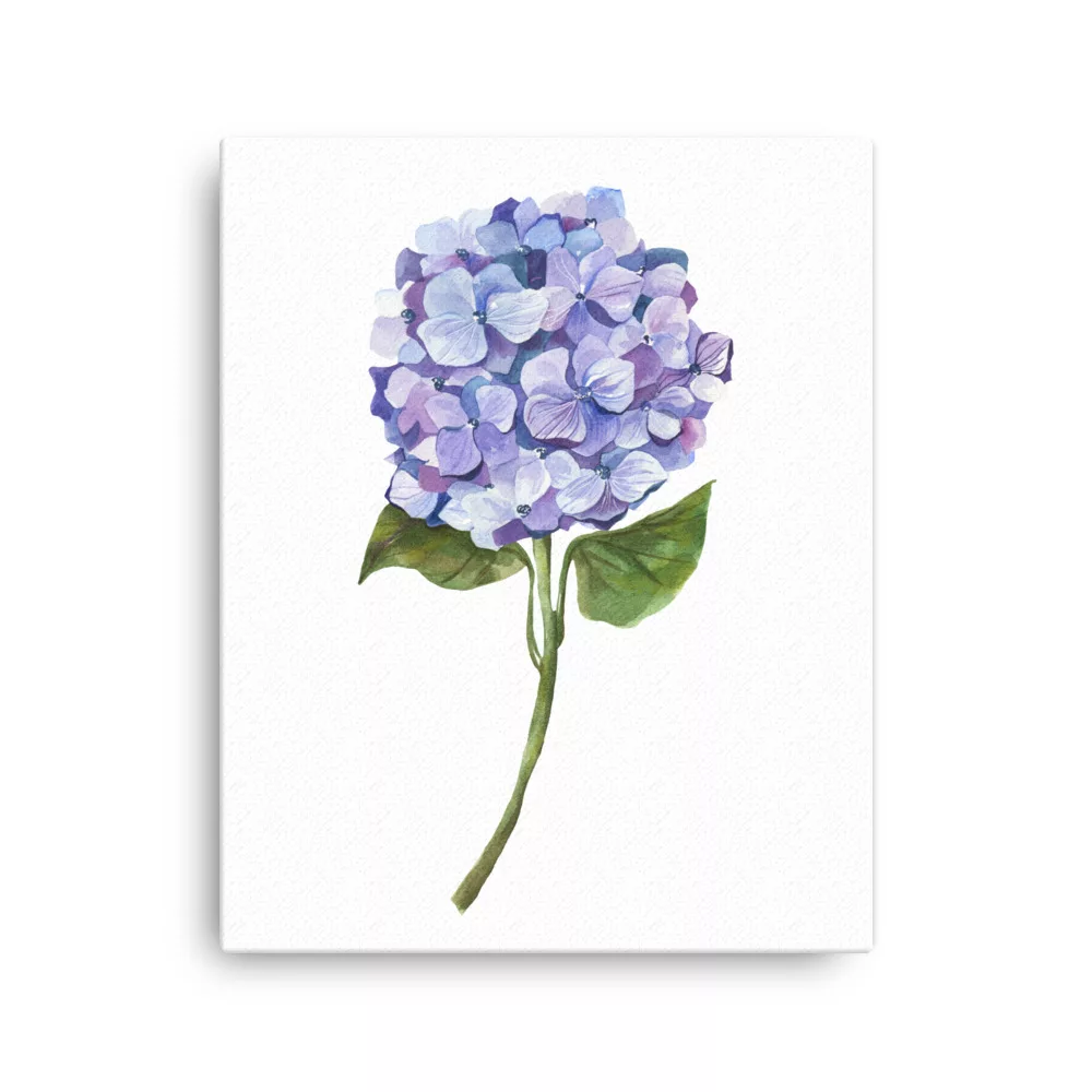 Lilac Hydrangea Canvas Print Wall Art