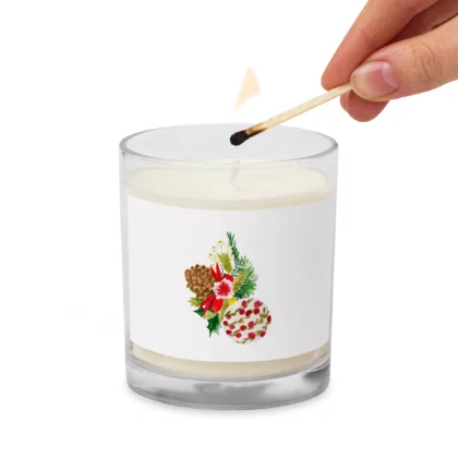 Christmas Spirit Soy Wax Candle in Glass Jar
