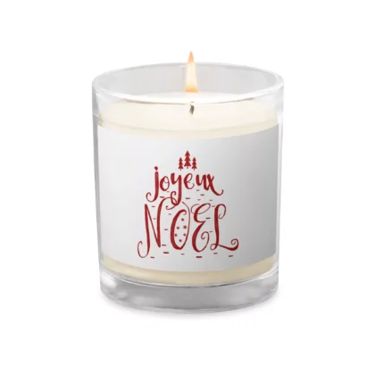 Joyeux Noel Soy Wax Candle in Glass Jar