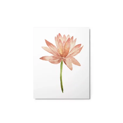 Lotus Flower Metal Print Wall Art
