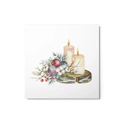 Christmas Lights Metal Wall Art