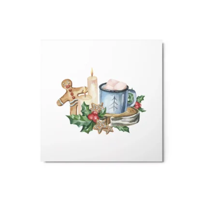 Gingerbread Man Metal Wall Art