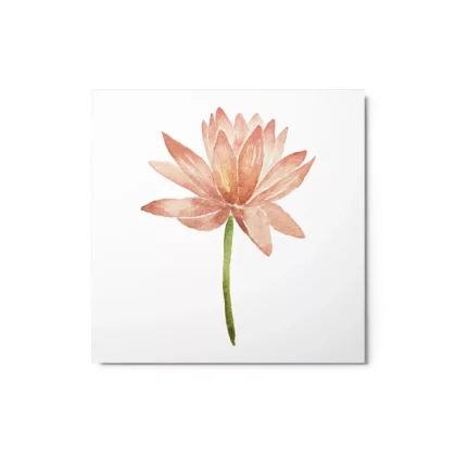 Lotus Flower Metal Print Wall Art
