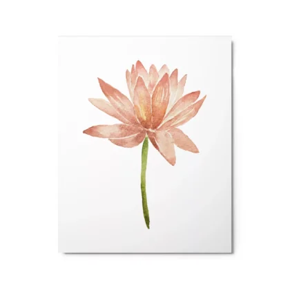 Lotus Flower Metal Print Wall Art