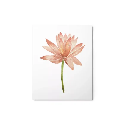 Lotus Flower Metal Print Wall Art