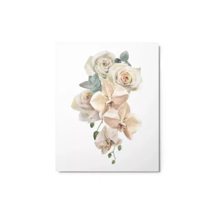 White Orchids 2 Metal Print Wall Art
