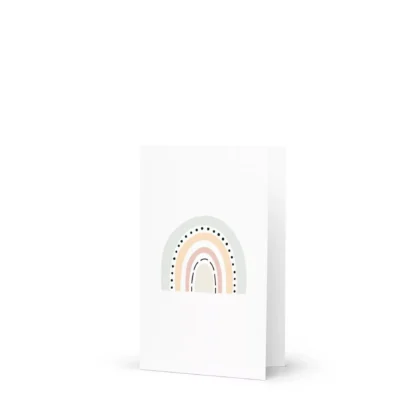 Boho Rainbow Greeting Card