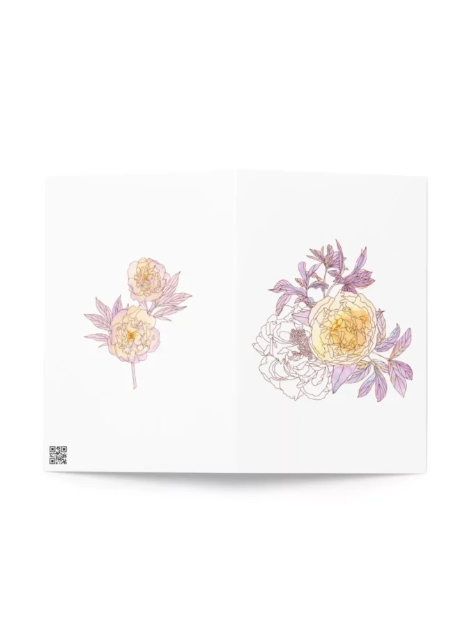 Peonies 1 Floral Card