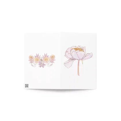 Peonies 3 Floral Card