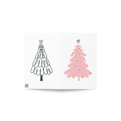 Pink Tree Greeting Card