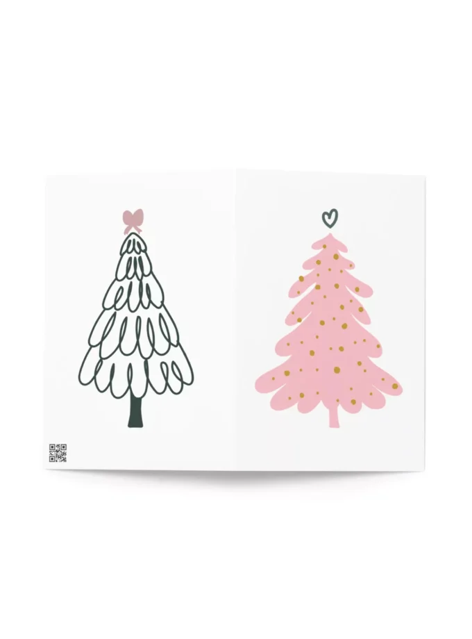 Pink Tree Greeting Card