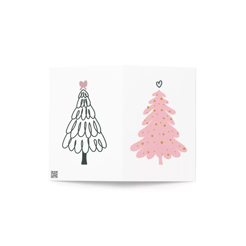 Pink Tree Greeting Card - Image 2