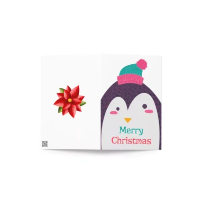 Merry Penguin Greeting Card