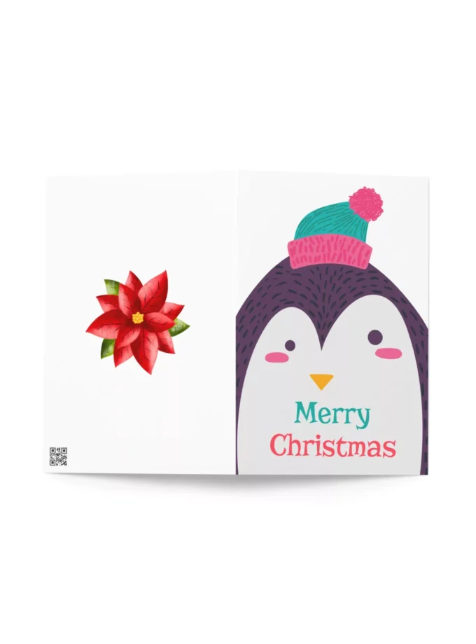 Merry Penguin Greeting Card