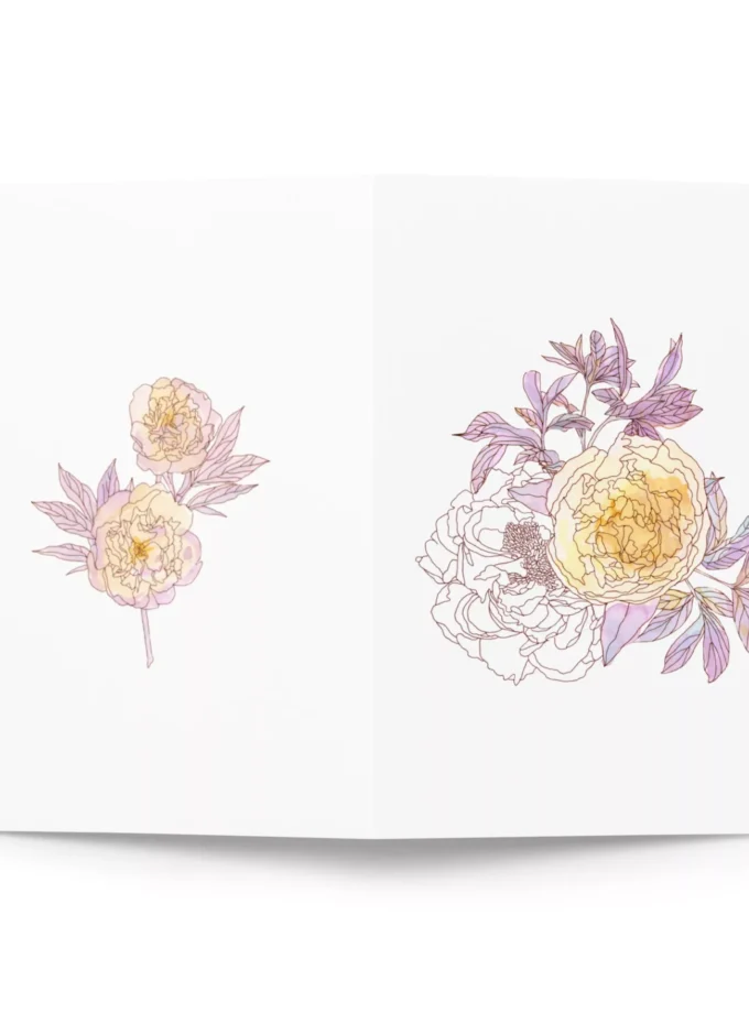 Peonies 1 Floral Card