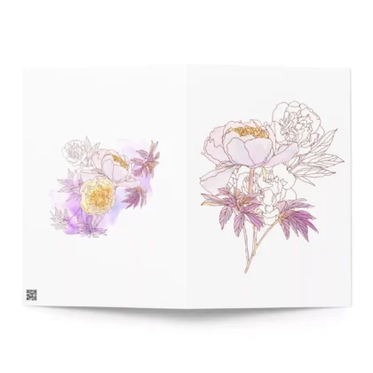 Peonies 2 Floral Card