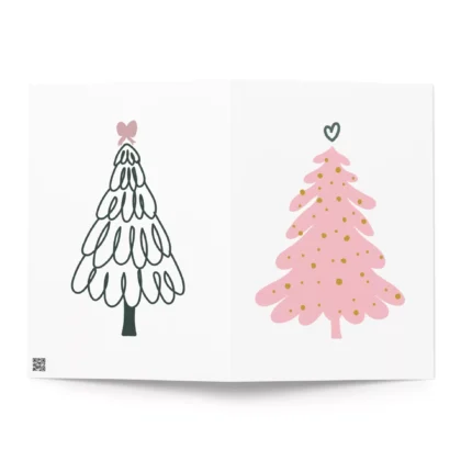 Pink Tree Greeting Card