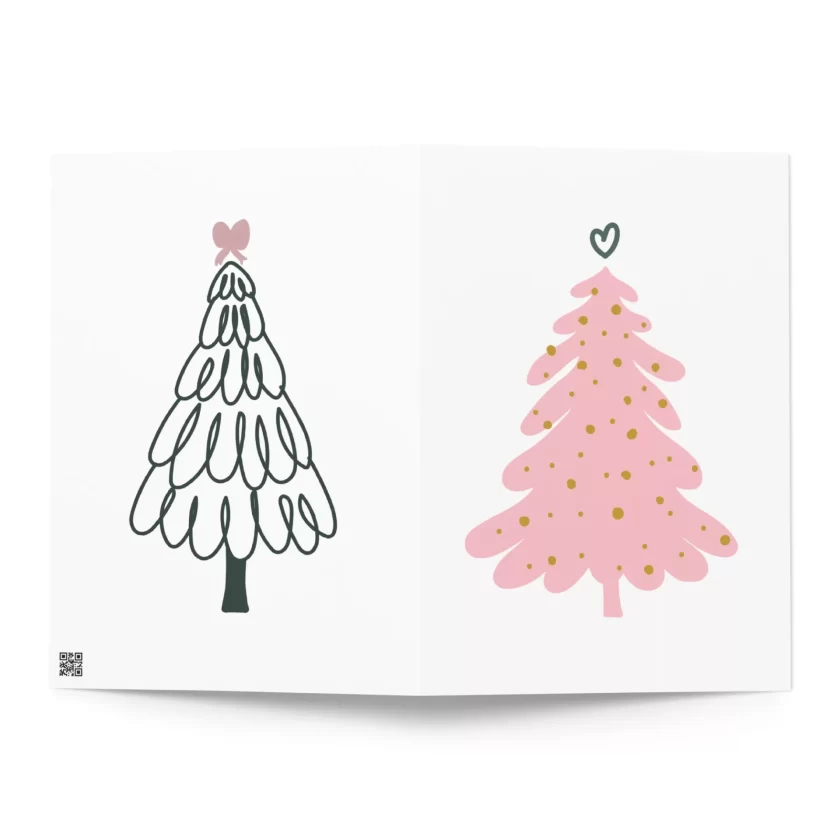 Pink Tree Greeting Card - Image 3