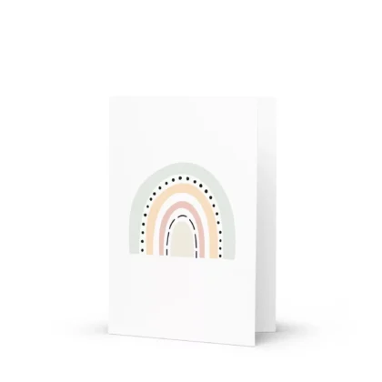 Boho Rainbow Greeting Card
