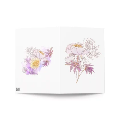 Peonies 2 Floral Card