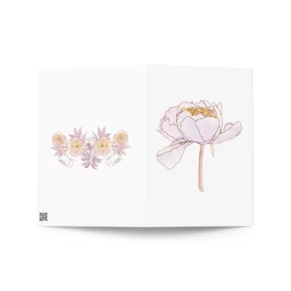 Peonies 3 Floral Card