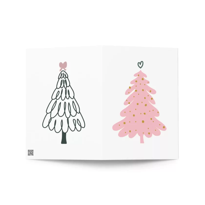 Pink Tree Greeting Card