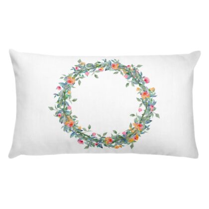 Floralwreath 8 Pillow