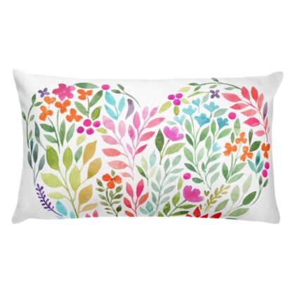 Floral Hearts Pillow