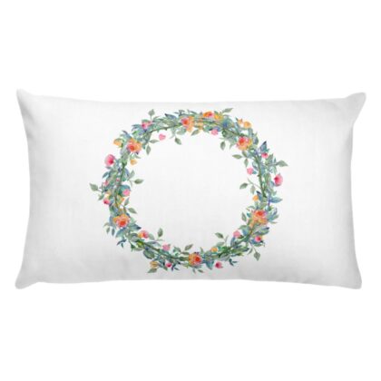 Floralwreath 8 Pillow