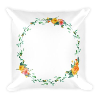 Floralwreath 4 Pillow