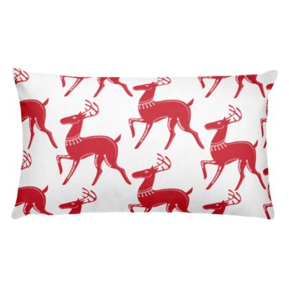 Spirit Deer (Red) Pillow