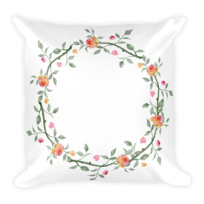 Floralwreath 3 Pillow