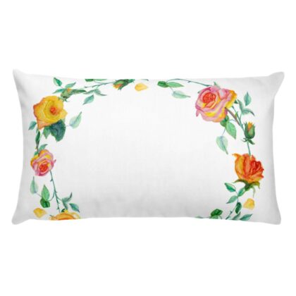Floralwreath 5 Pillow