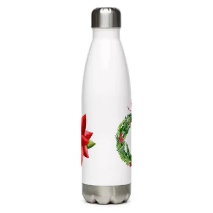 Christmas Holly Stainless Steel Water Bottle