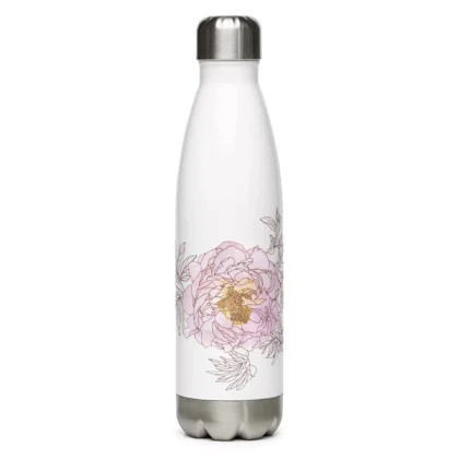 Little Peonies Stainless Steel Water Bottle (500ml)
